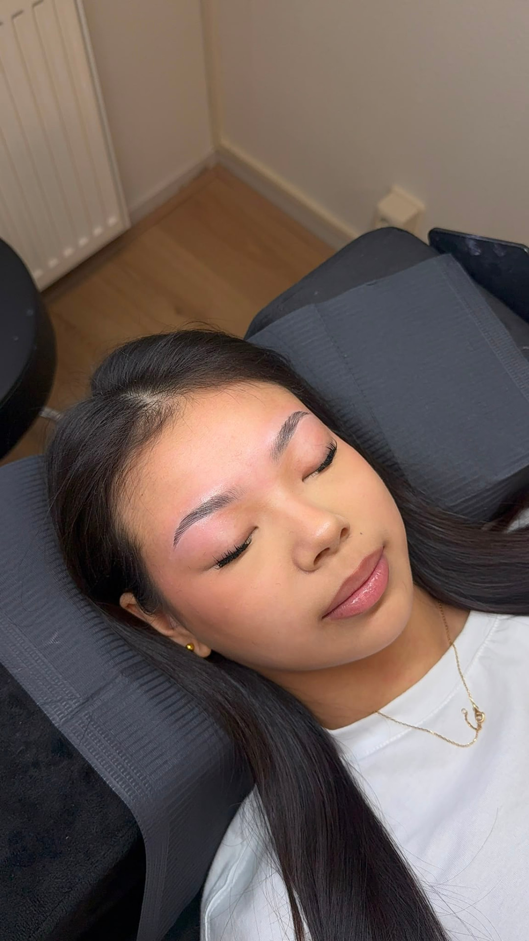Resultaat van een lash lift en brow lamination bij Jia-li's Beauty Bar